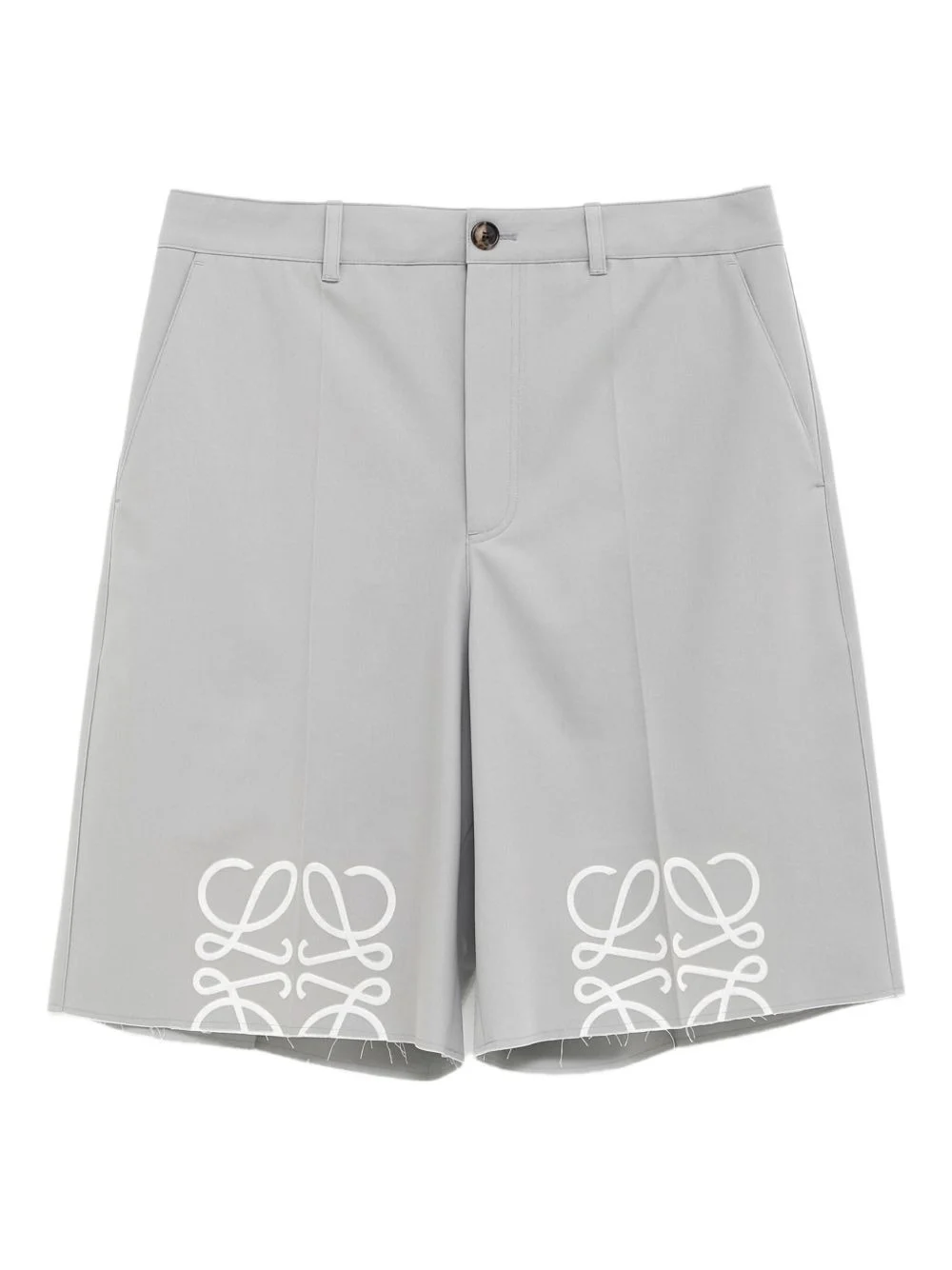 Loewe Men Anagram Cotton Shorts - 1