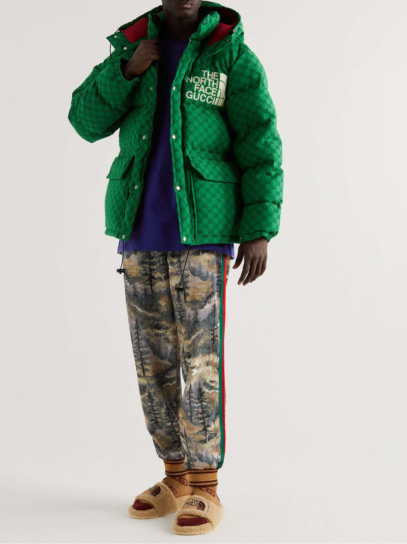 GUCCI + The North Face Logo-Print Cotton-Jersey T-Shirt outlook