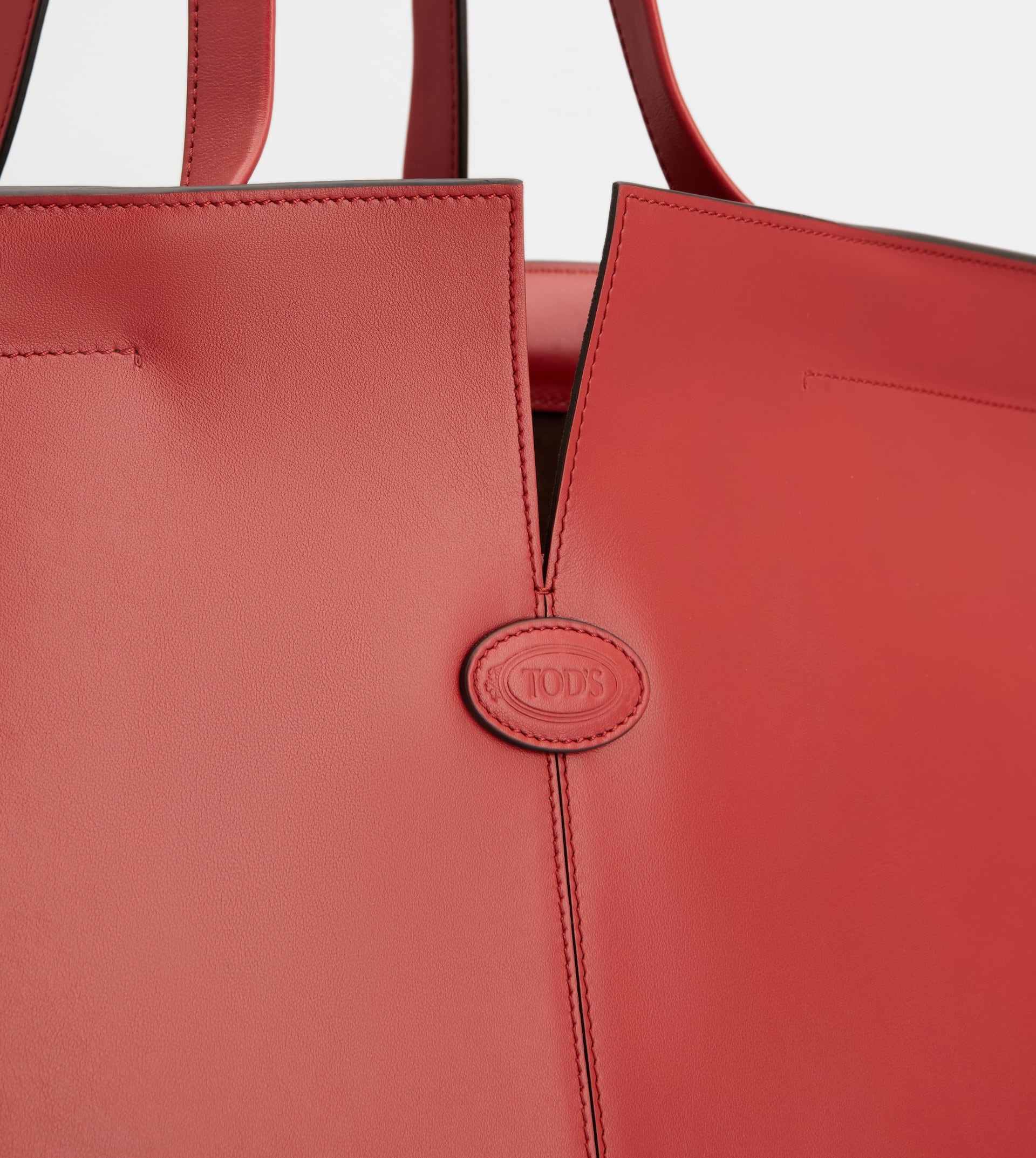 TOD'S DI BAG FOLIO IN LEATHER MEDIUM-SMALL - RED - 6