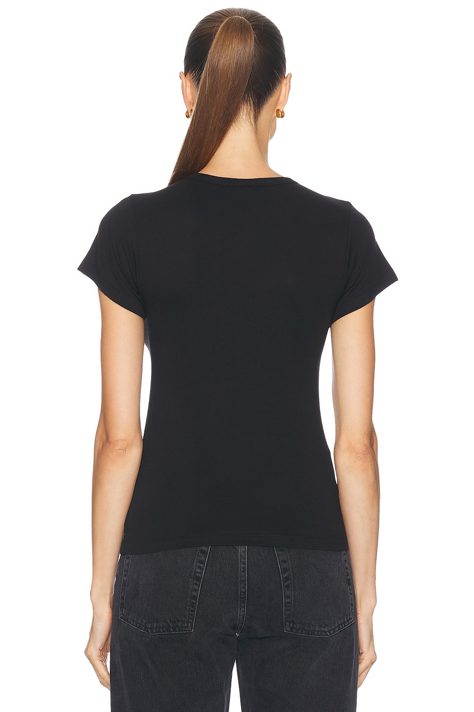 Fitted Crewneck Short Sleeve Top - 3