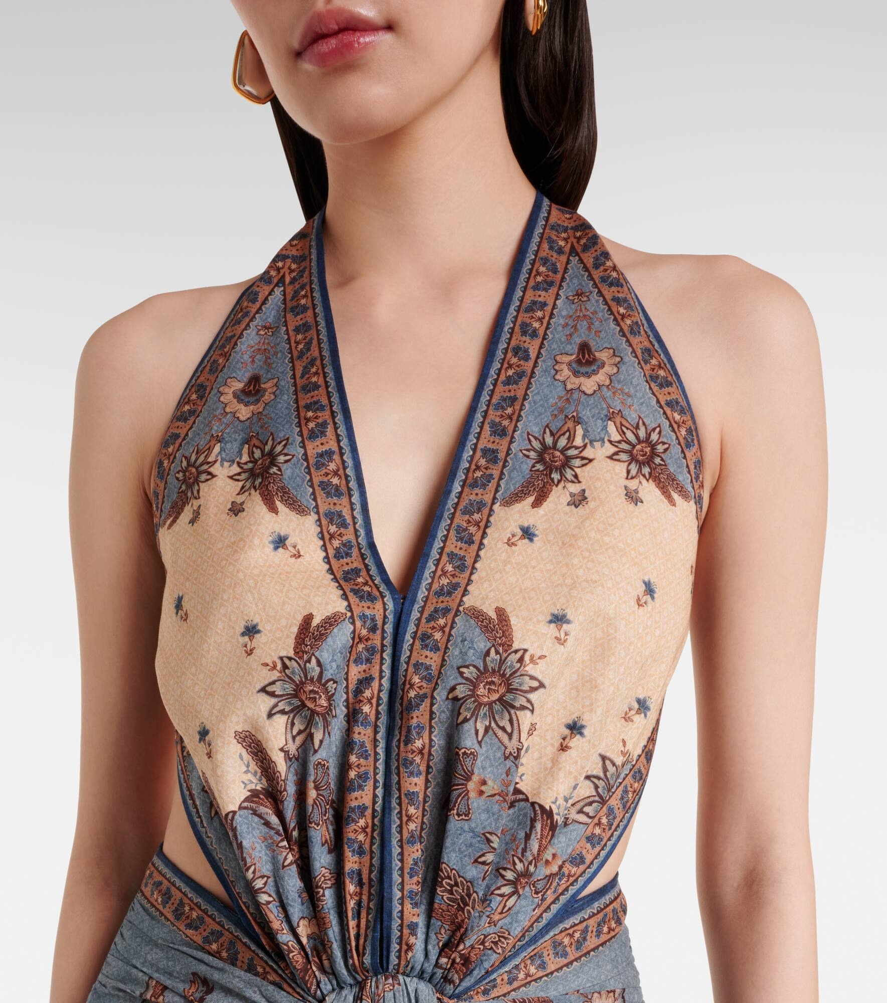 Ascension printed cotton maxi dress - 4