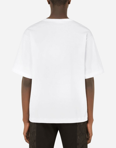 Dolce & Gabbana Cotton T-shirt with rubberized patch outlook