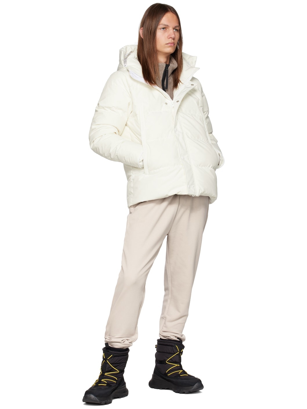 White HUMANATURE Wyndham Down Jacket - 5