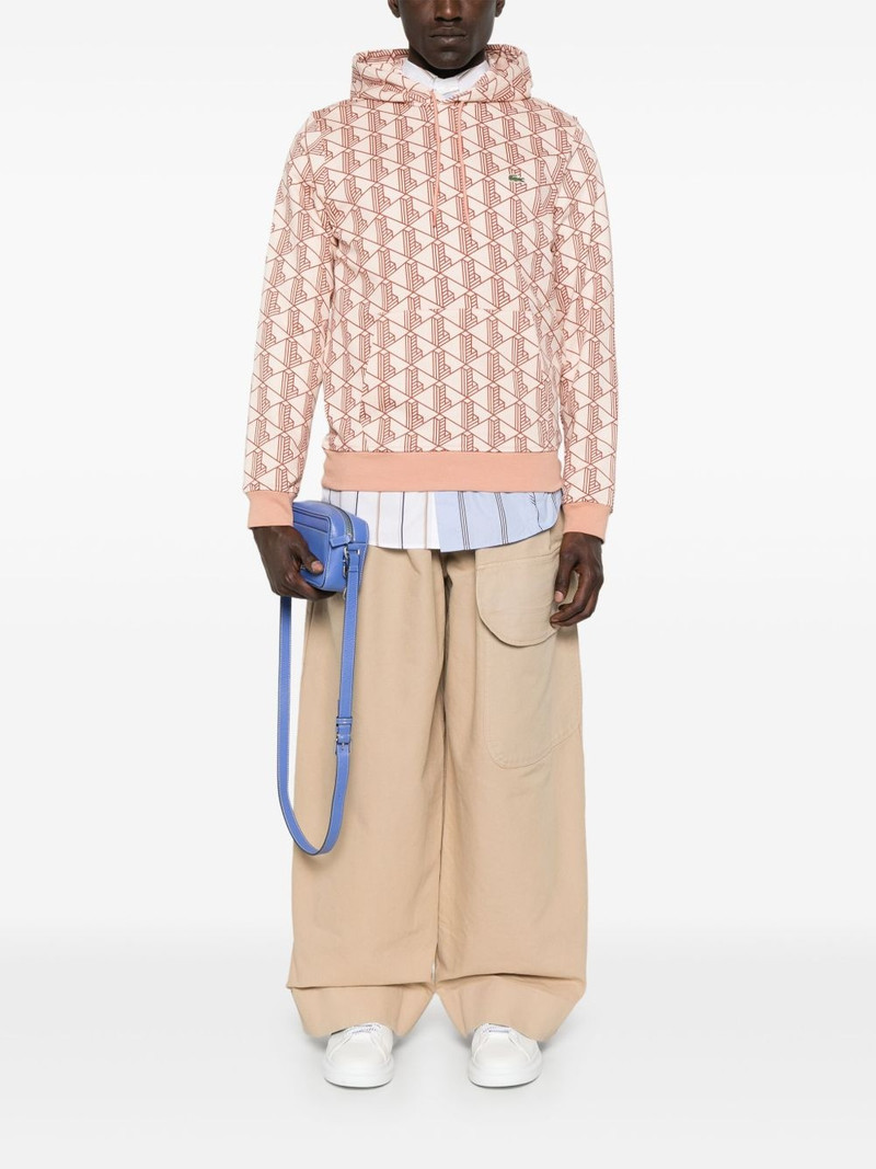 LACOSTE monogram hoodie outlook