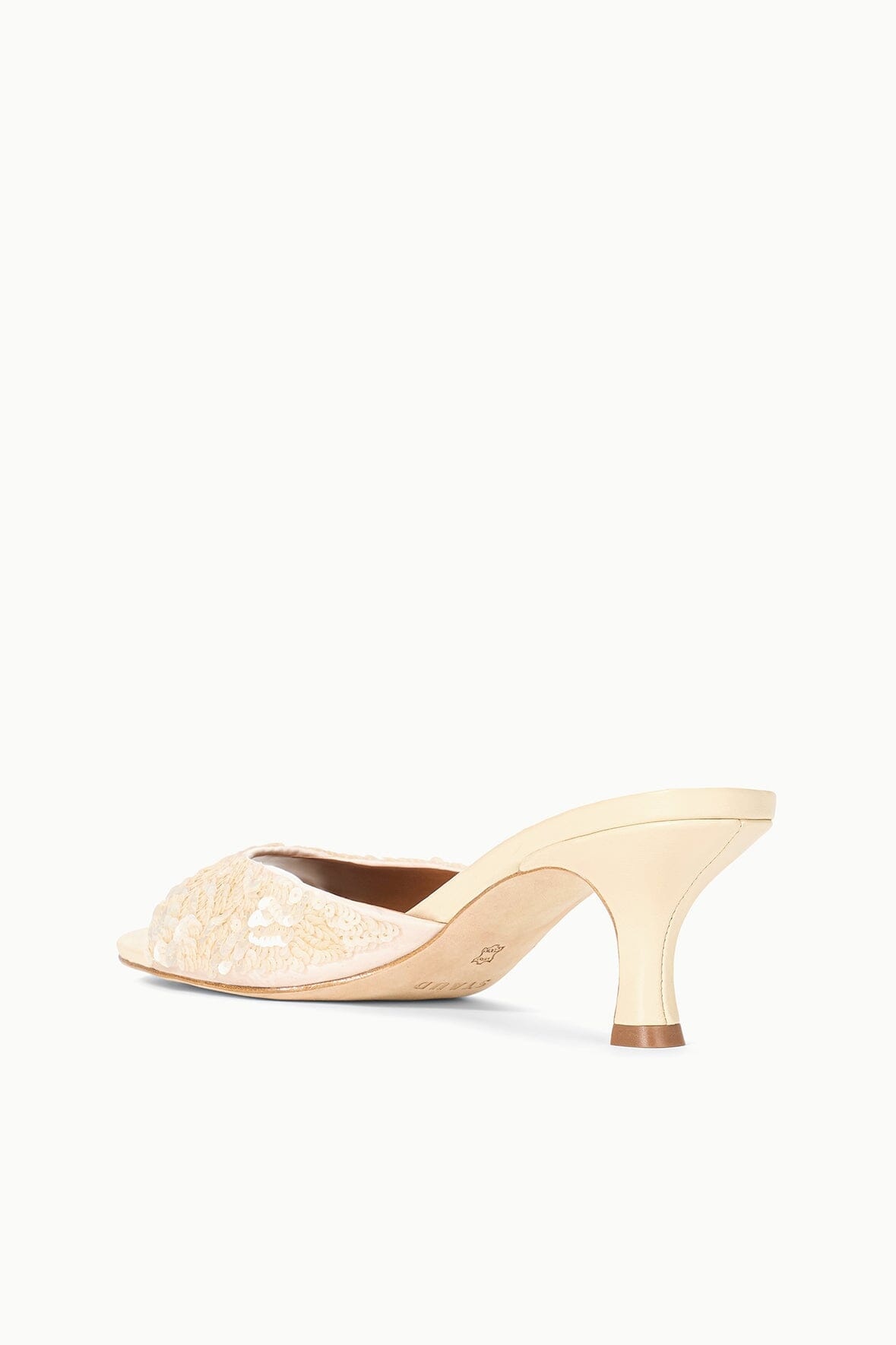 STAUD BRIGITTE MULE CREAM SEQUINS - 5