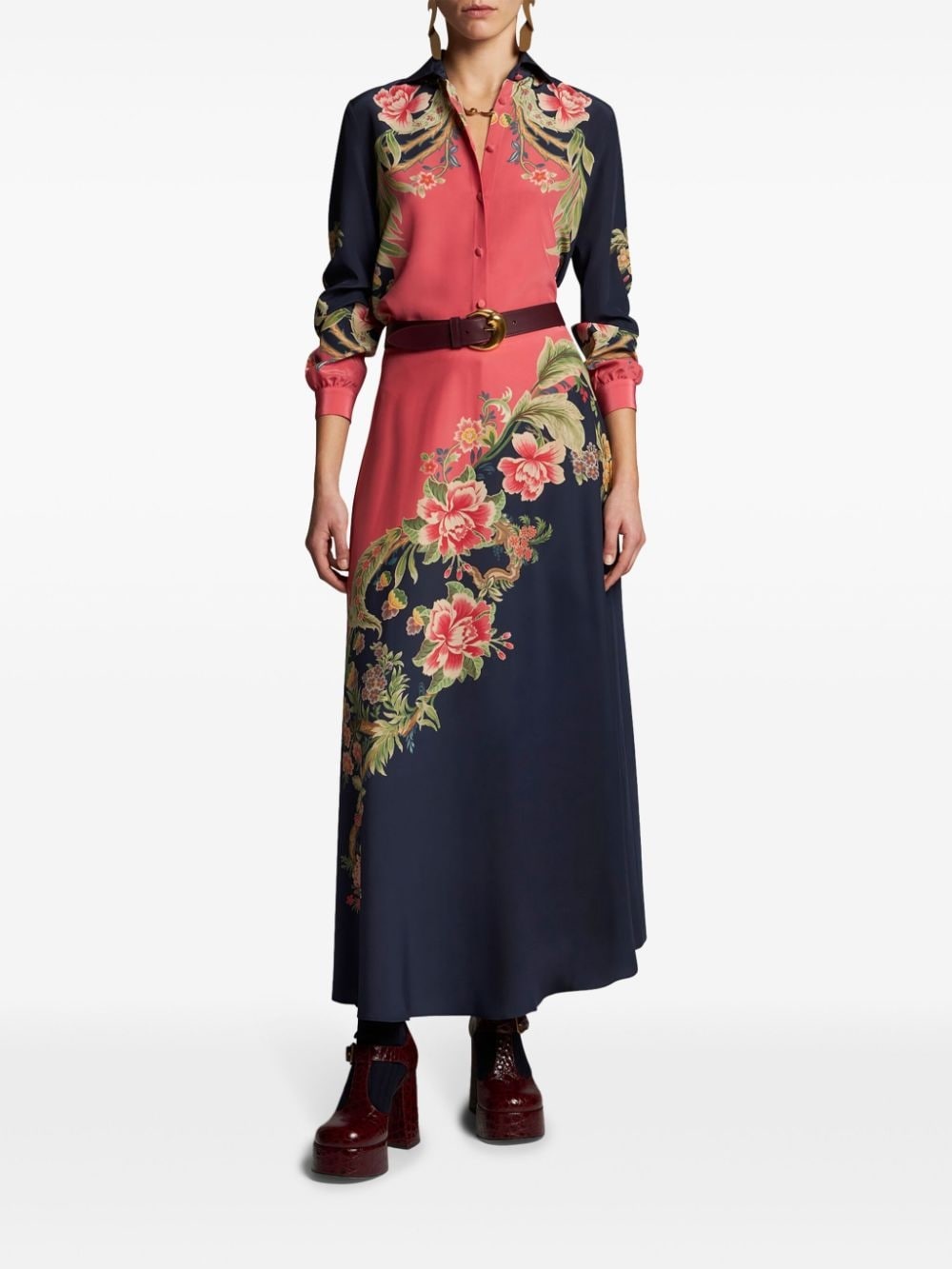 printed silk shirt - 2