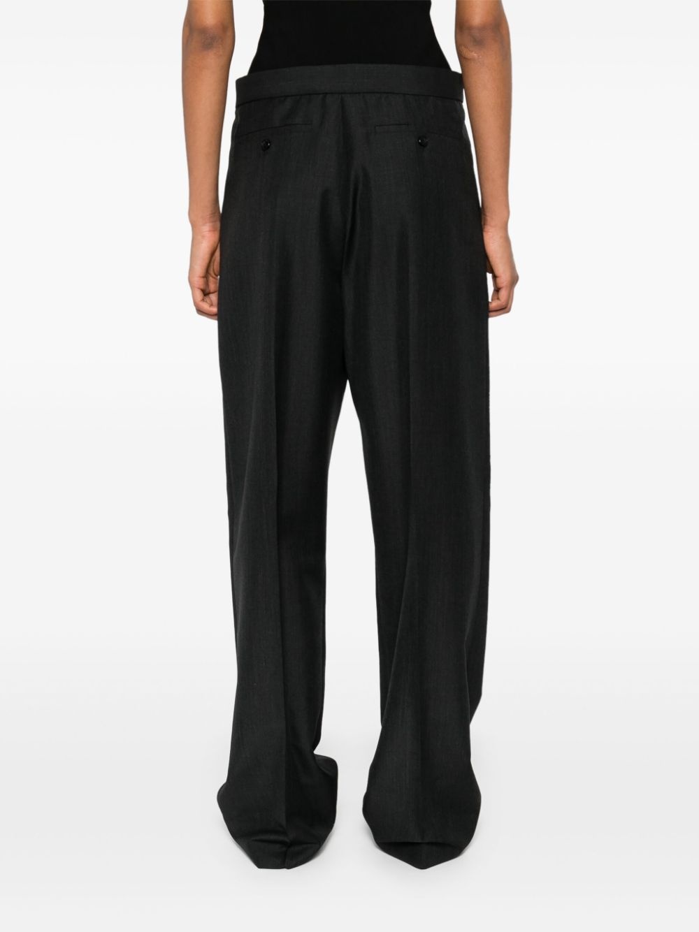 high-waist tailored trousers - 4
