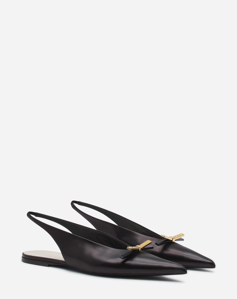 Lanvin LANVIN BOW LEATHER SLINGBACK outlook