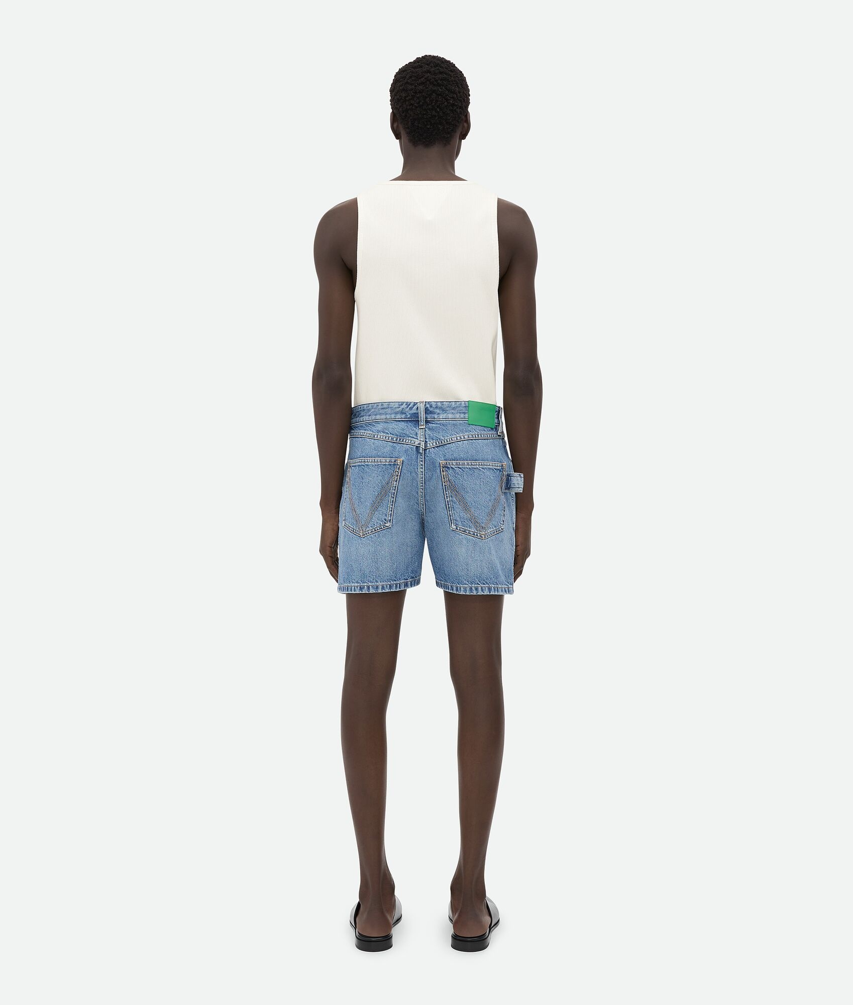 Vintage Indigo Denim Shorts - 3