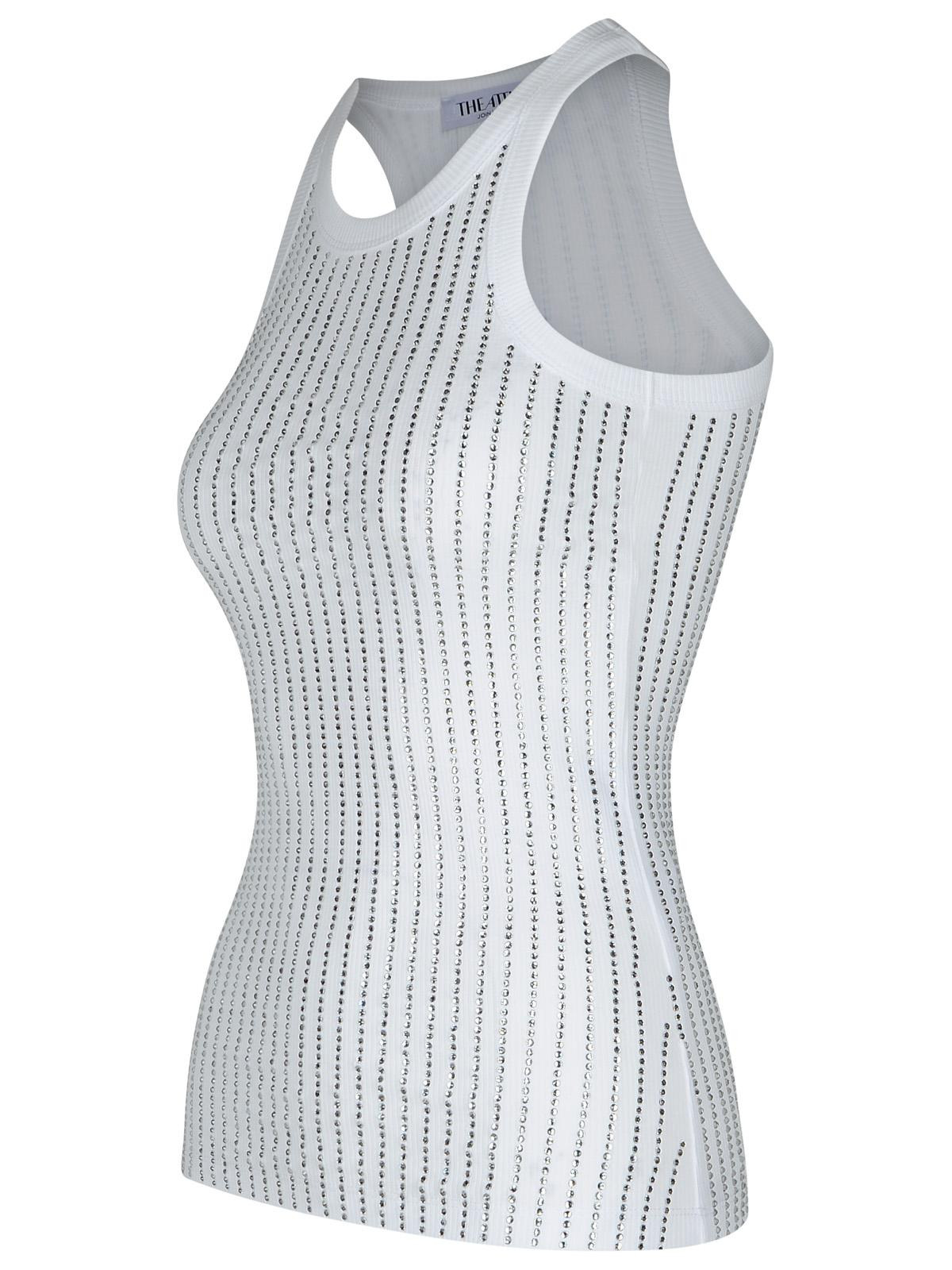 The Attico White Cotton Tank Top Women - 2