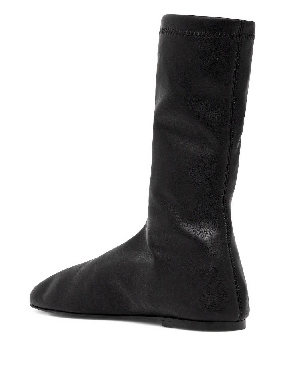 Tee leather sock boots - 4