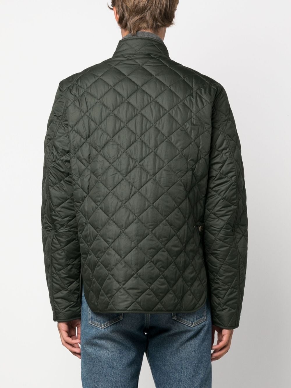 button-up quilted jacket - 4