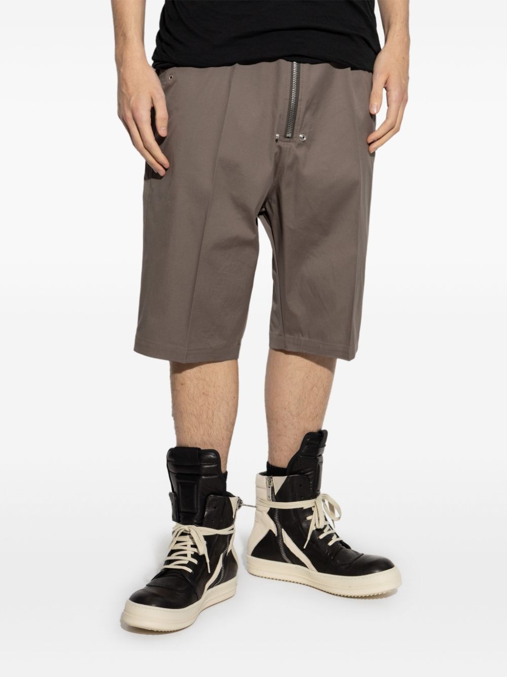 stretch-cotton bermuda shorts - 3