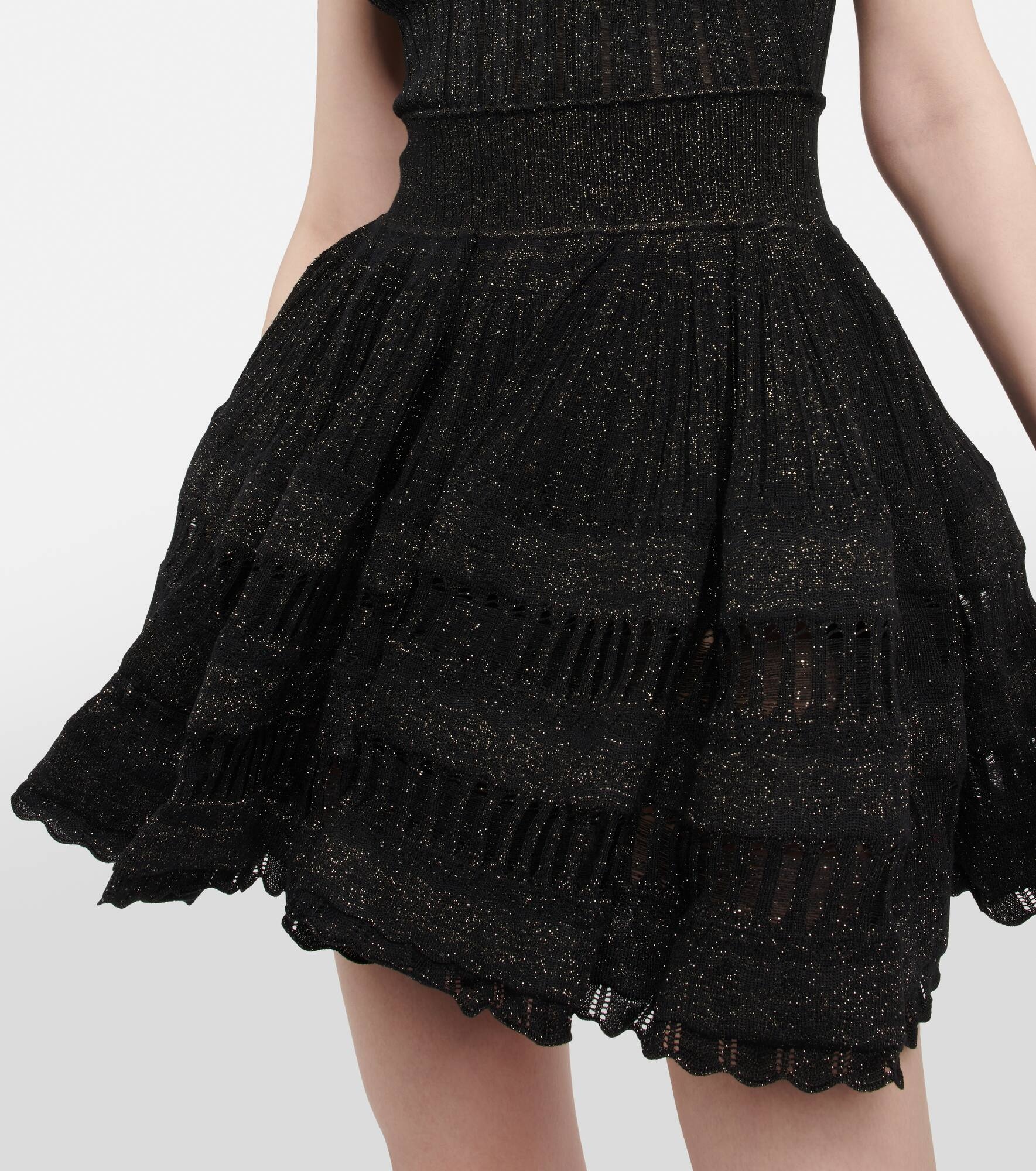 Crinoline wool-blend minidress - 5