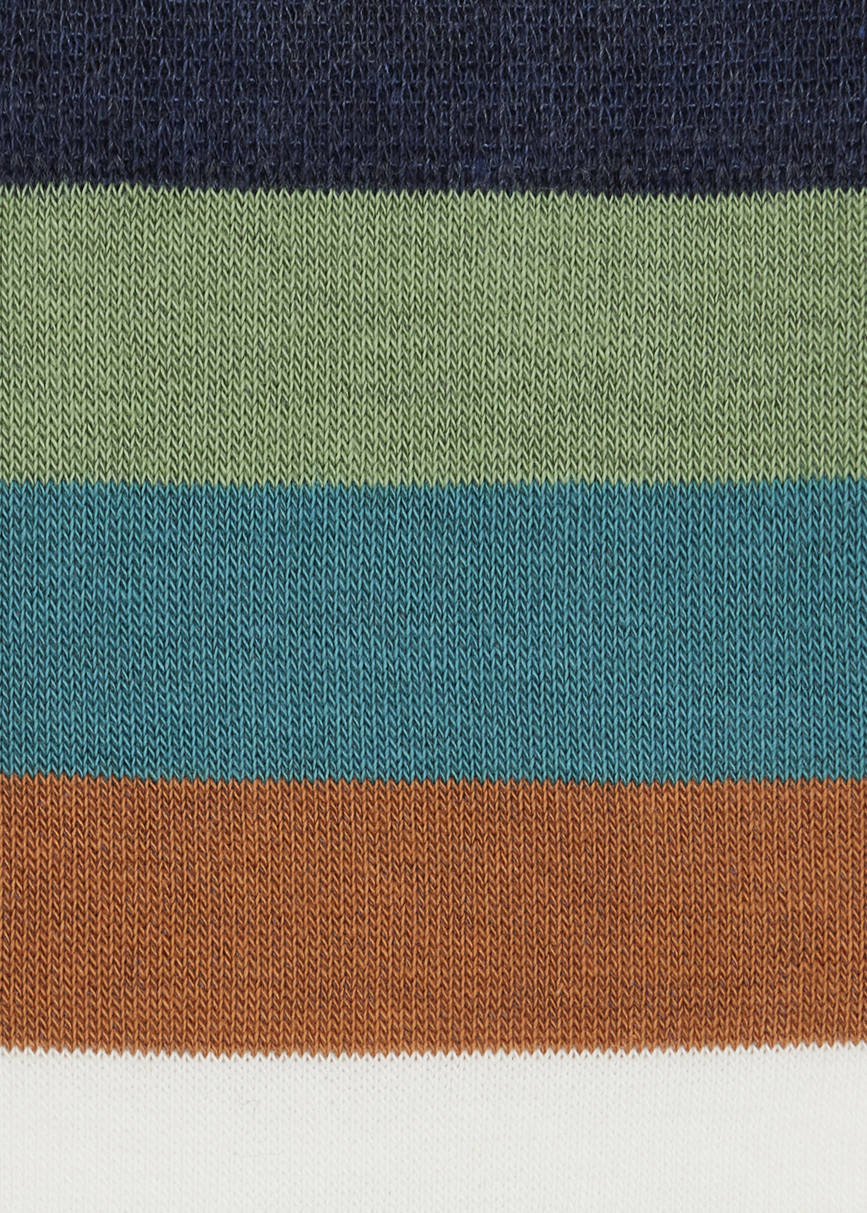 Cotton-Blend Multicolour Stripe Socks - 3