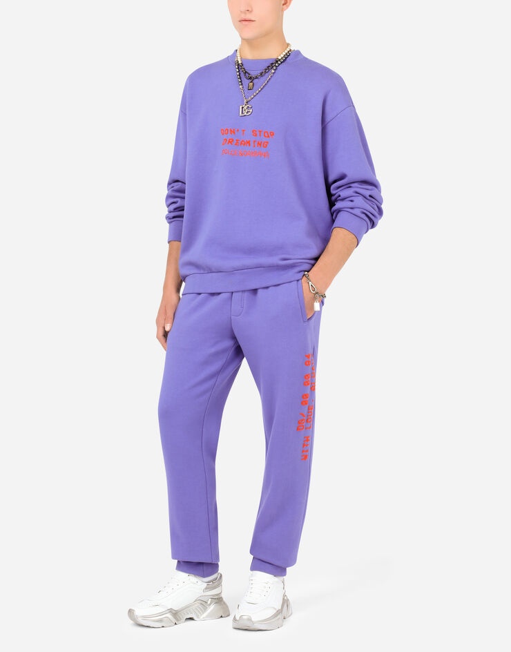 Jersey sweatshirt with 3D print - 6