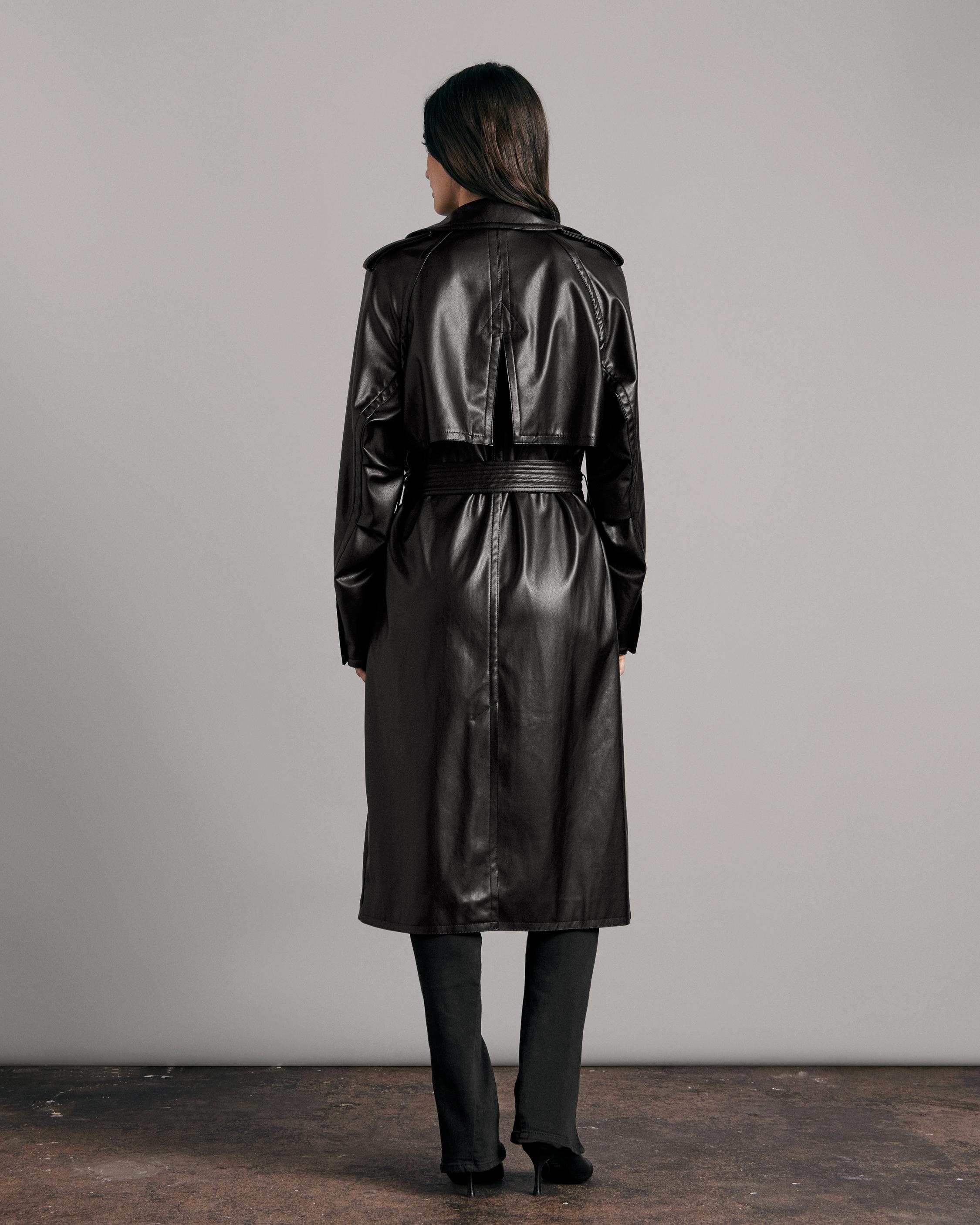 Gwyn Faux Leather Coat
Classic Fit Coat - 4