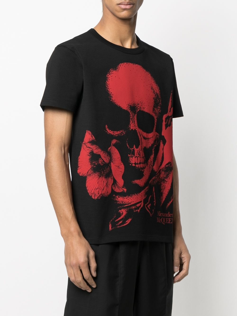 skull logo print T-shirt - 3