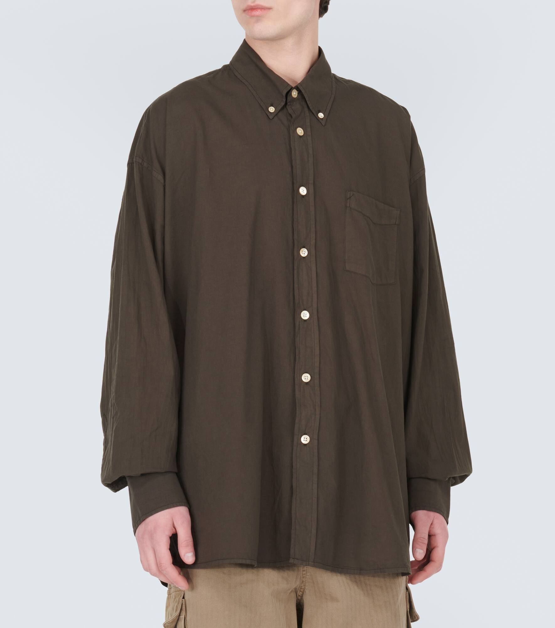 Borrowed cotton voile shirt - 3