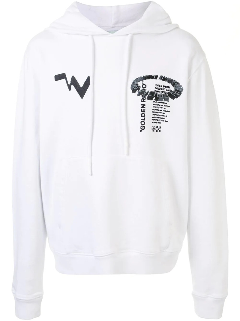 황금 비율 인쇄 hoodie 1