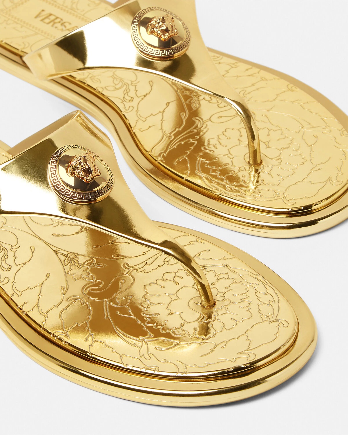 Alia Metallic Flat Sandals - 4