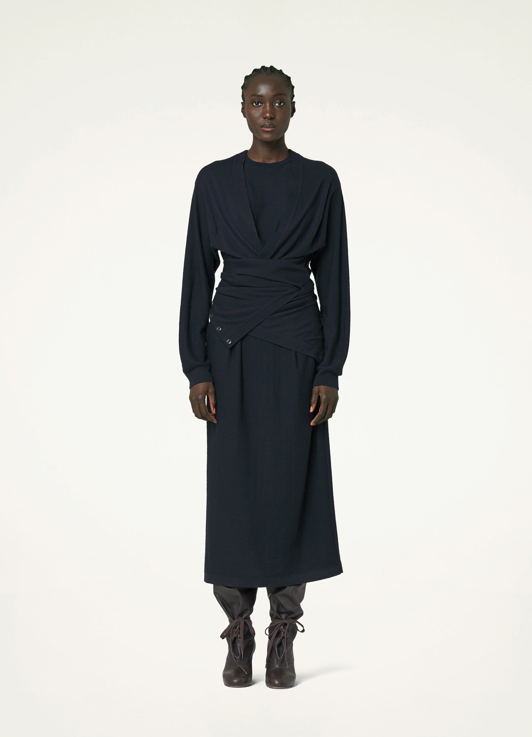 TWISTED TROMPE L'ŒIL DRESS - 5