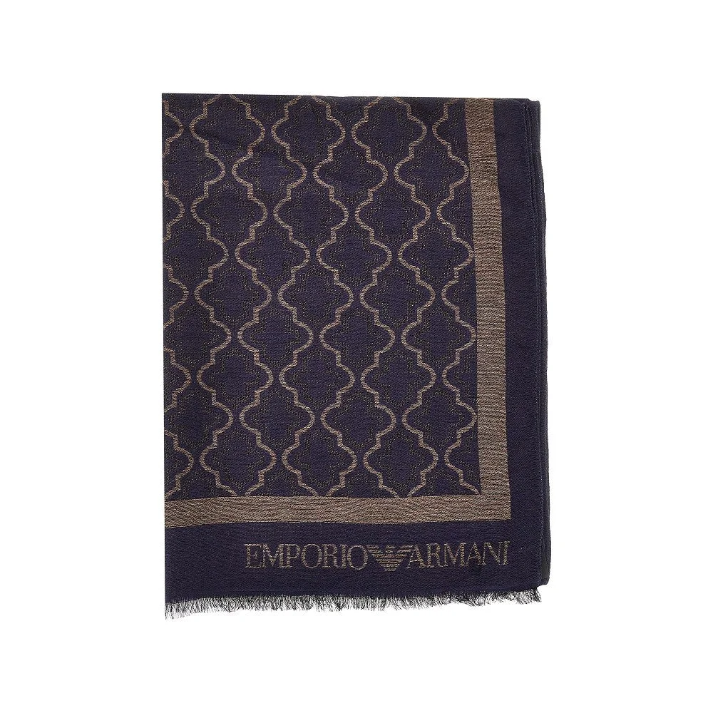STOLA IN VISCOSA E MODAL CON MOTIVO JACQUARD - 1