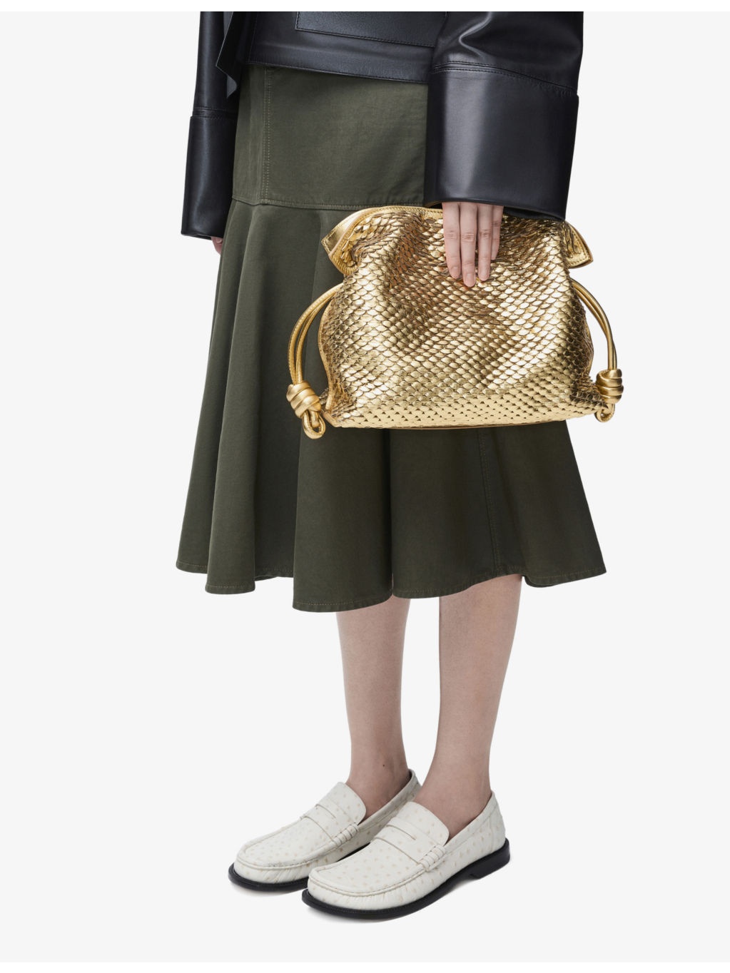 Flamenco Leather Clutch Bag - 3