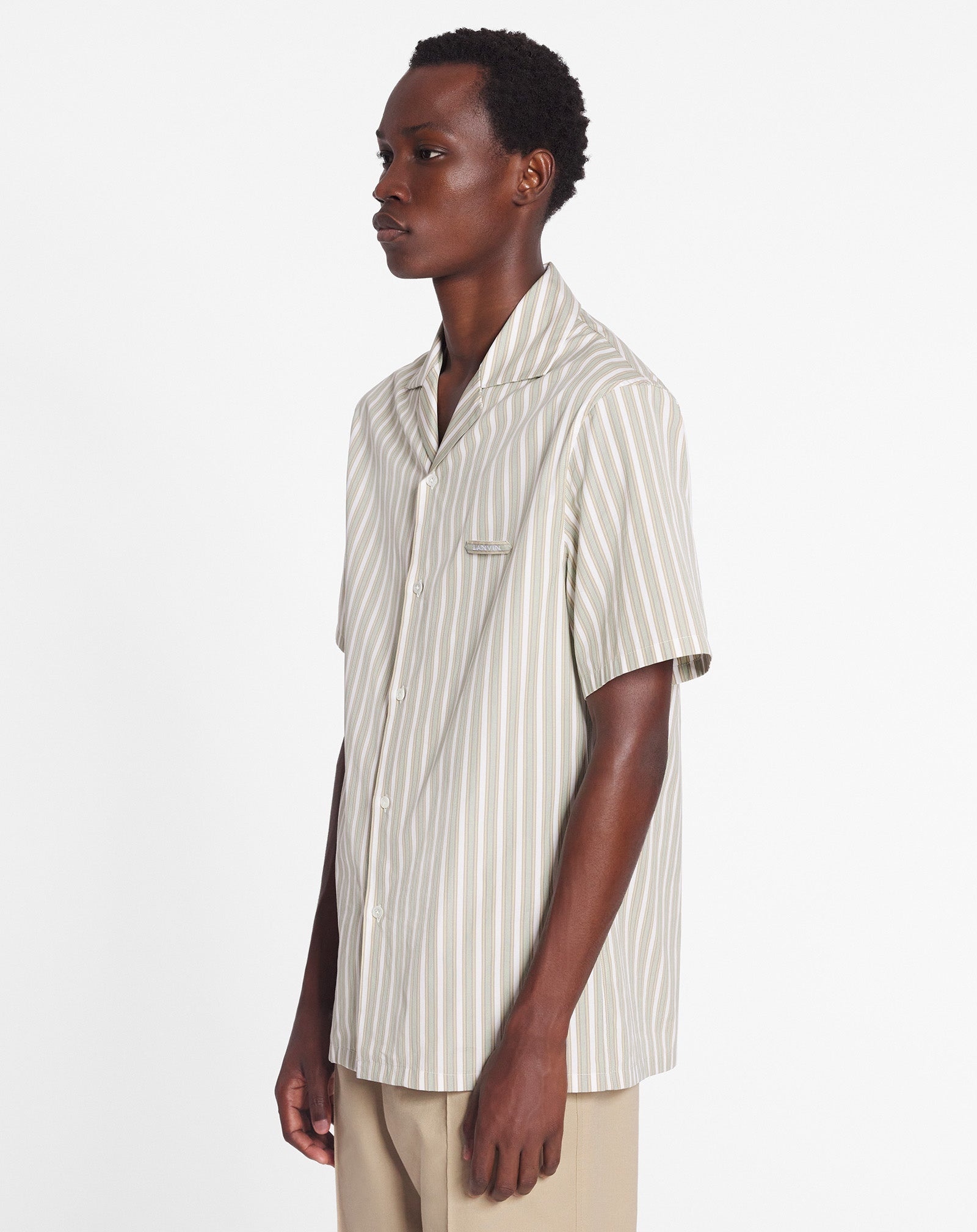 STRIPED BOWLING SHIRT - 3