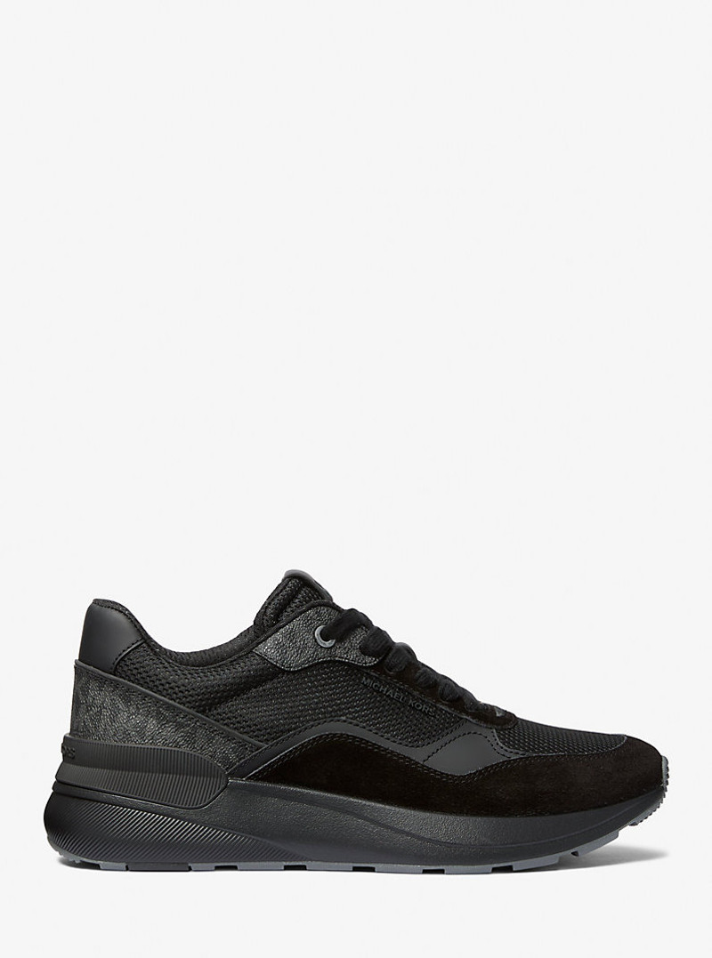MICHAEL KORS Trevor Mixed-Media Trainer outlook