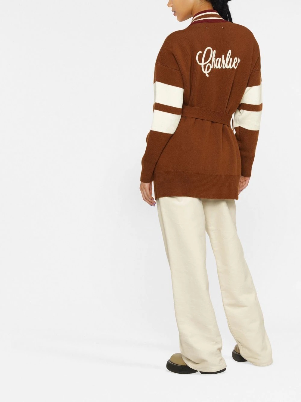 【関税込み】GOLDEN GOOSE Logo cardigan Golden Goose logo-embroidered cardigan | REVERSIBLE