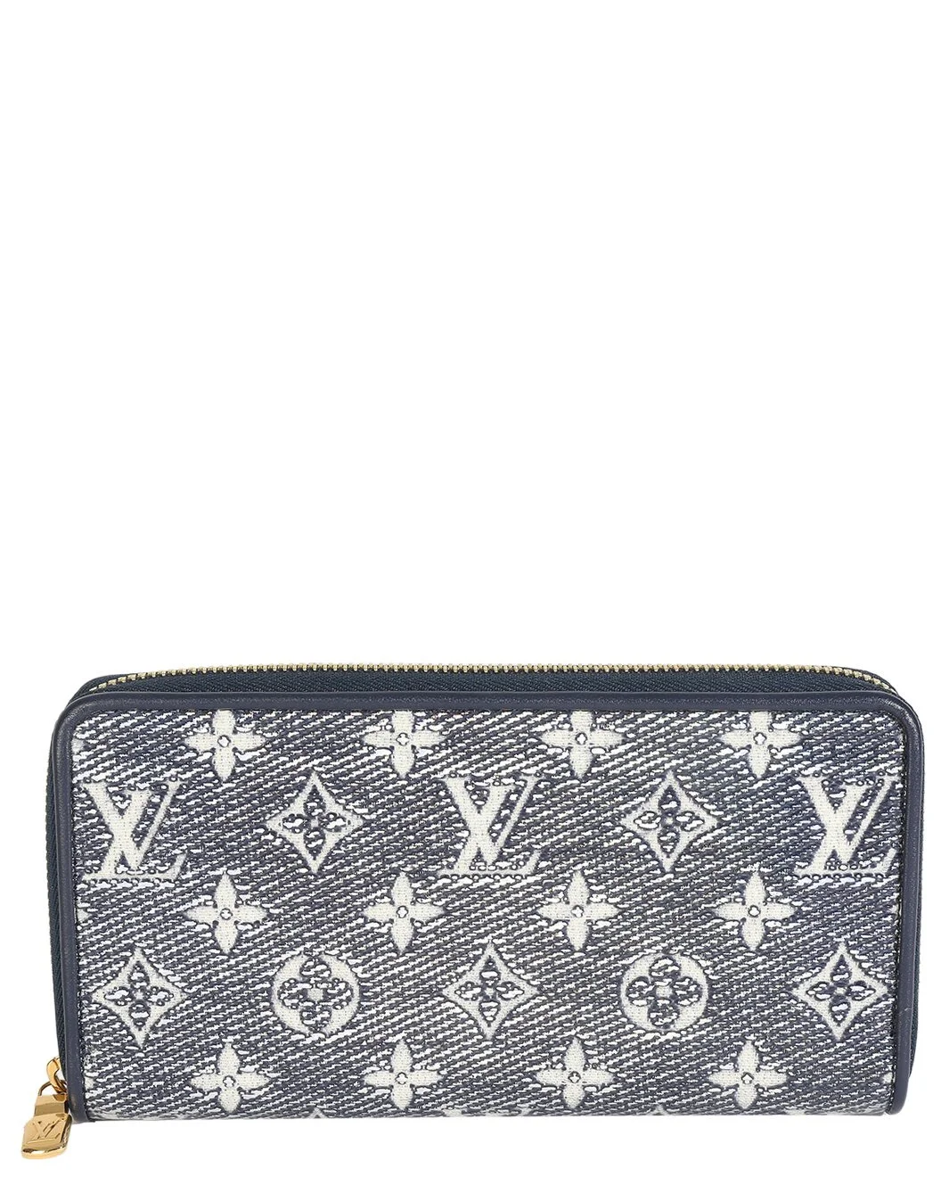 Louis Vuitton Blue Holographic Monogram Zippy Wallet (Authentic Pre-Loved) - 1