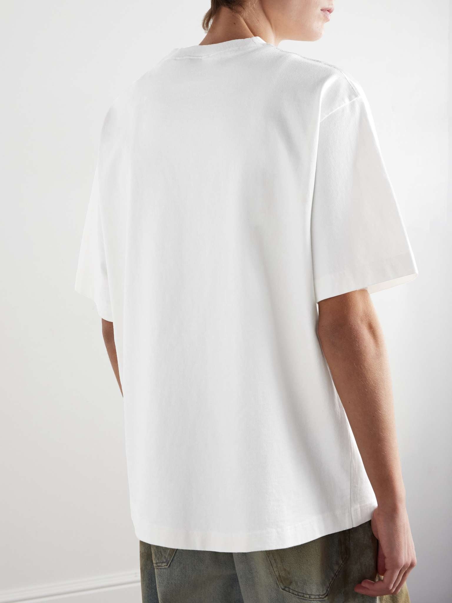 Exford U Logo-Print Organic Cotton-Jersey T-Shirt - 3