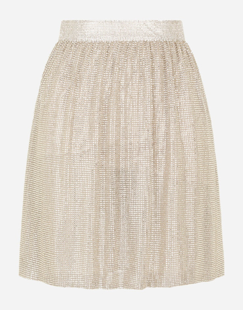 Crystal mesh midi skirt 1