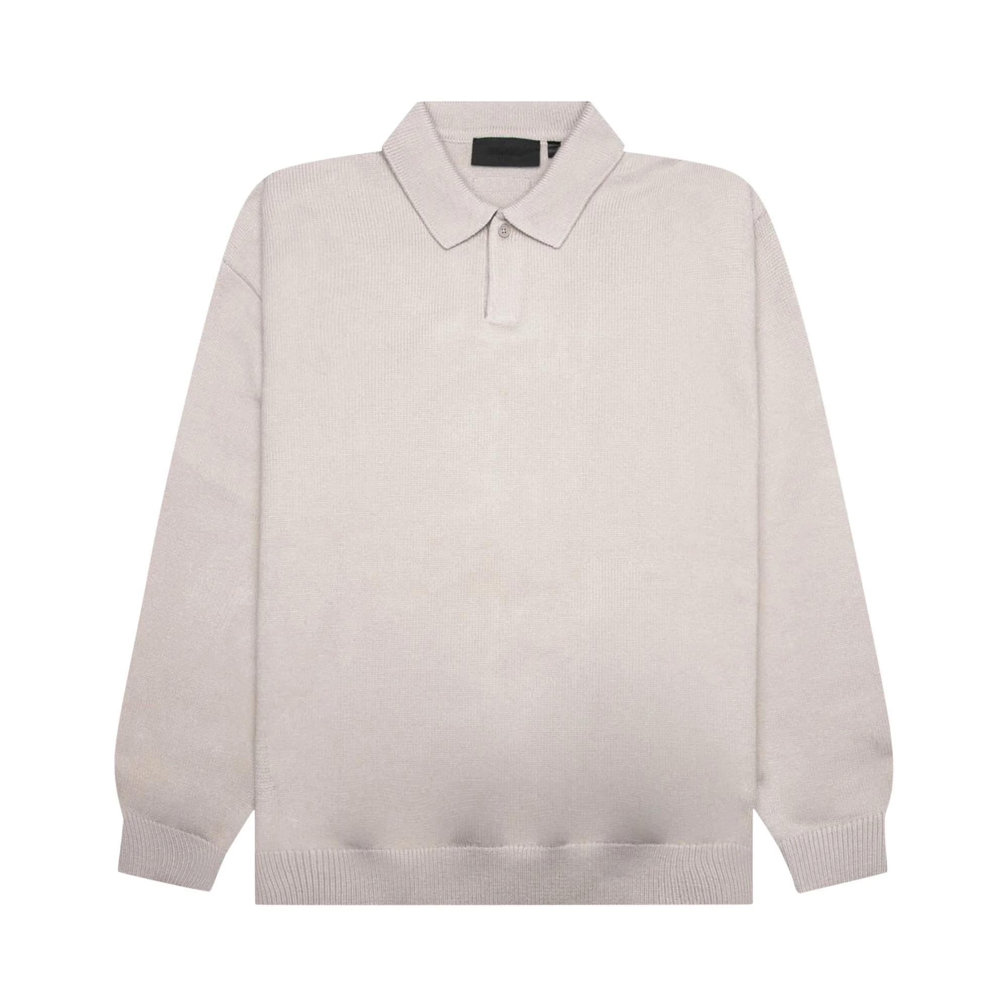 Fear of God Essentials Knit Polo 'Silver Cloud' - 1