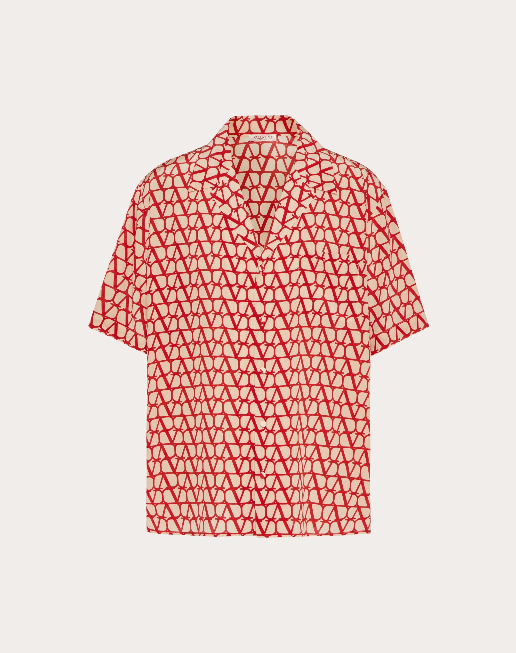 ALL-OVER TOILE ICONOGRAPHE PRINT SHORT SLEEVE SHIRT - 1