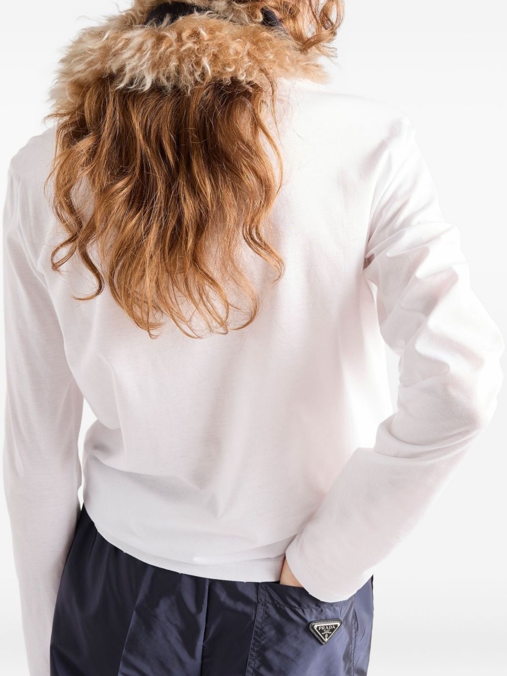long-sleeved jersey T-shirt - 4