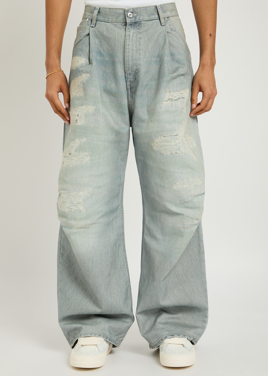 Pdf Channel Fat Angelo Distressed Wide-leg Jeans - 2