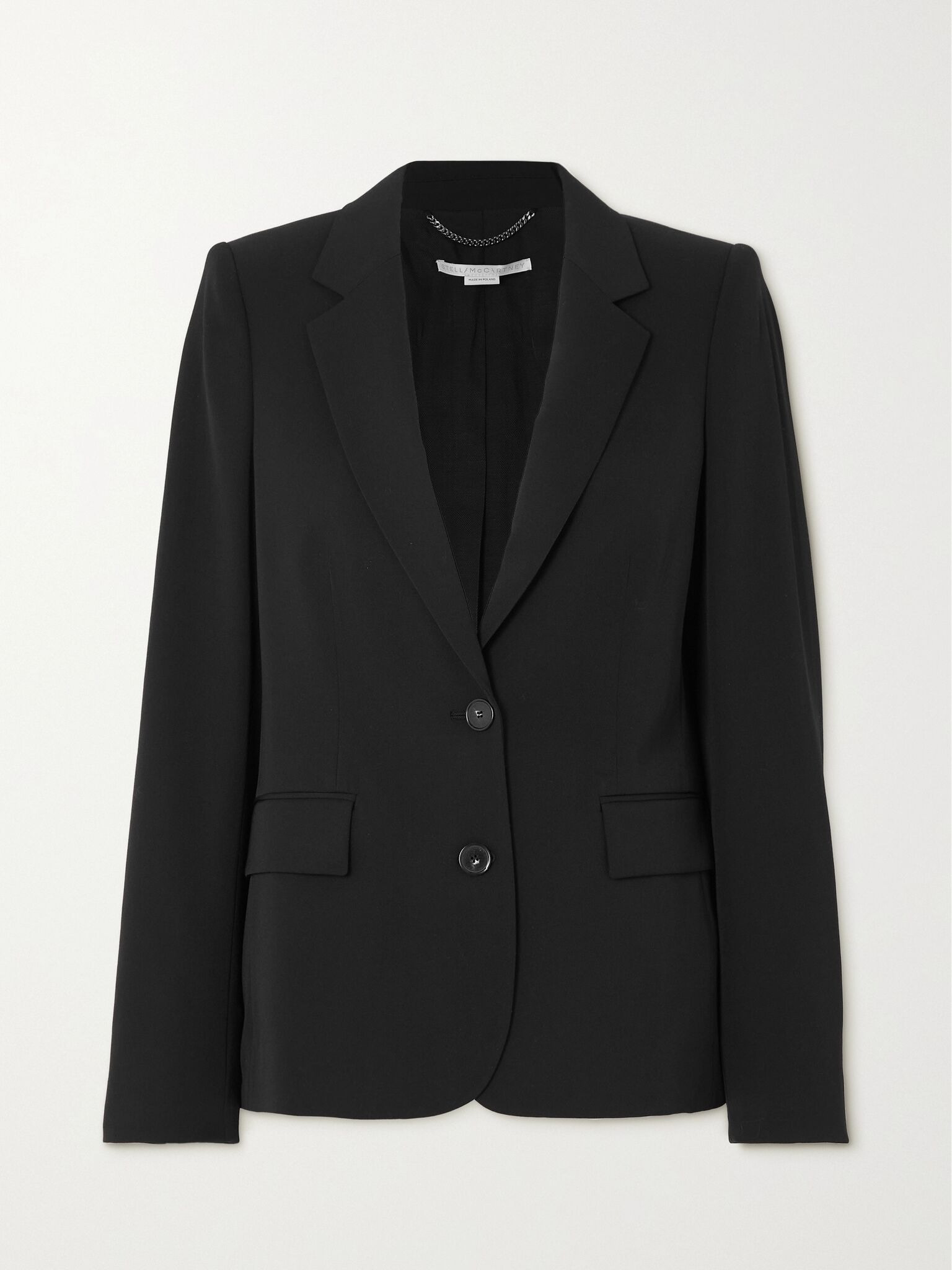 + NET SUSTAIN wool-blend twill blazer Black - 1