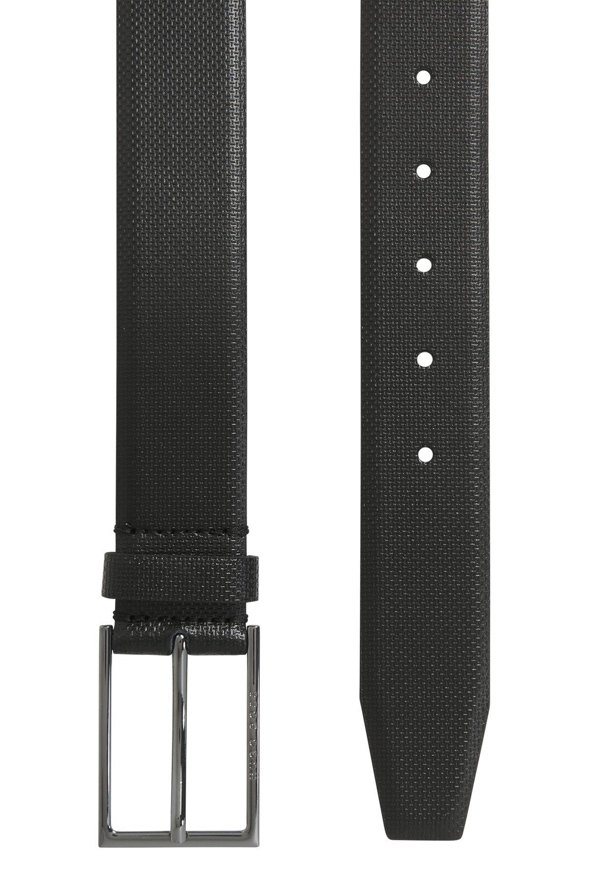 PRINTED BELT IN ITALIAN LEATHER WITH LOGO BUCKLE - 6