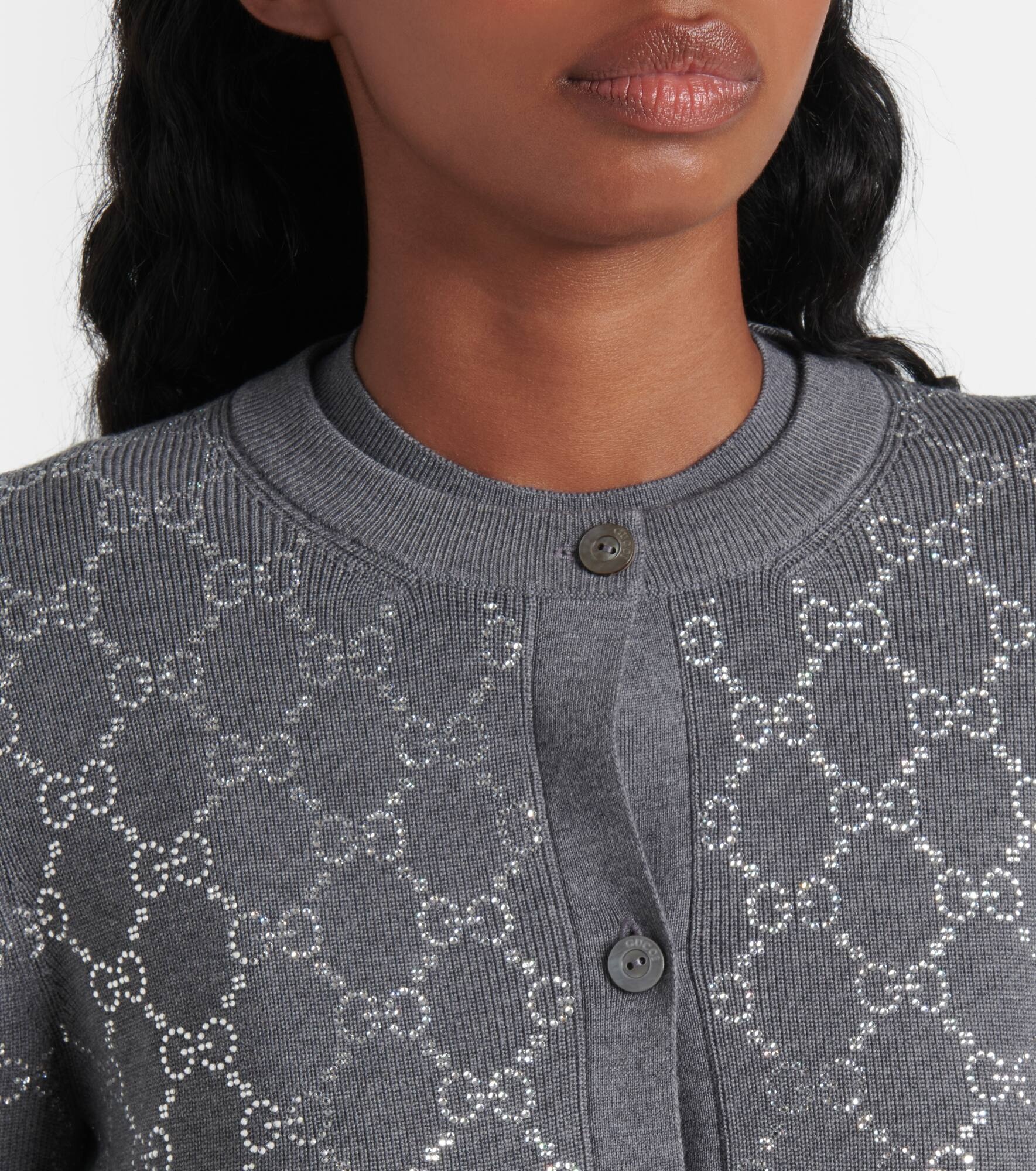 Embellished wool cardigan - 4