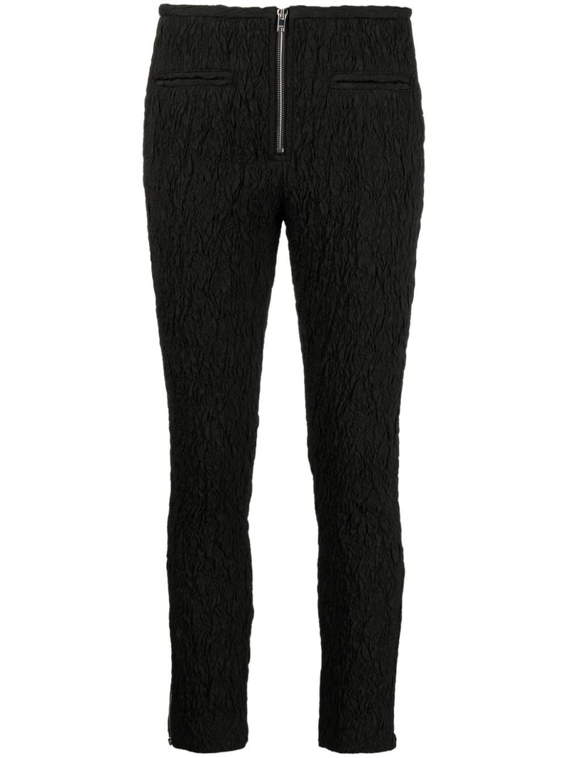 crinkled cropped trousers 1
