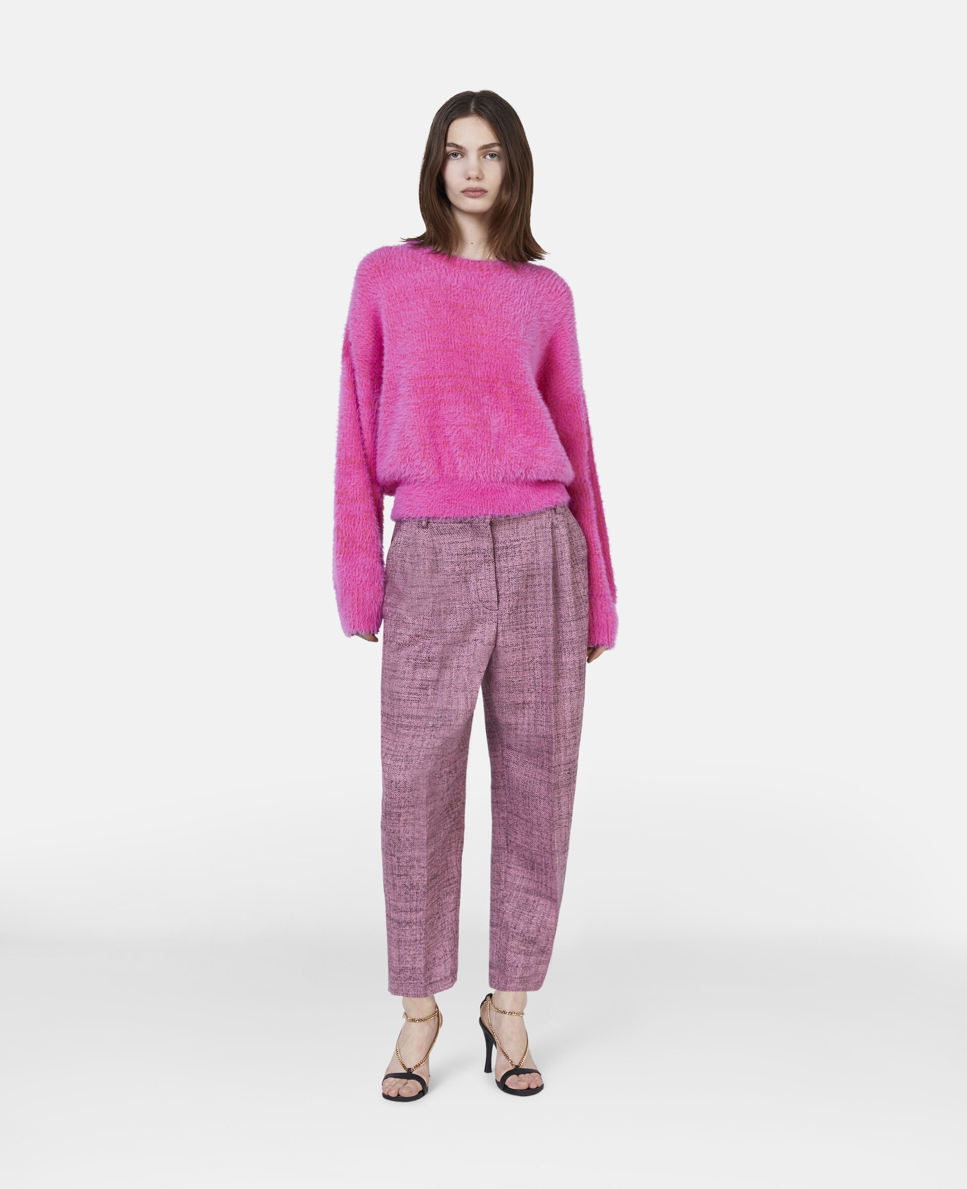 Cropped Pleated Trousers - 2