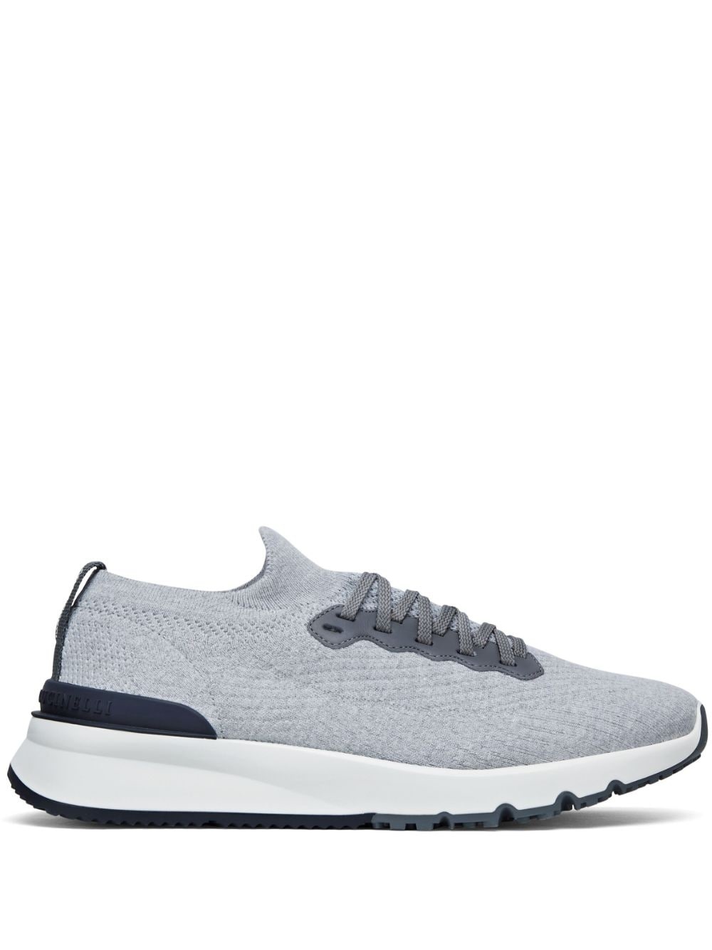 knitted low-top sneakers - 1