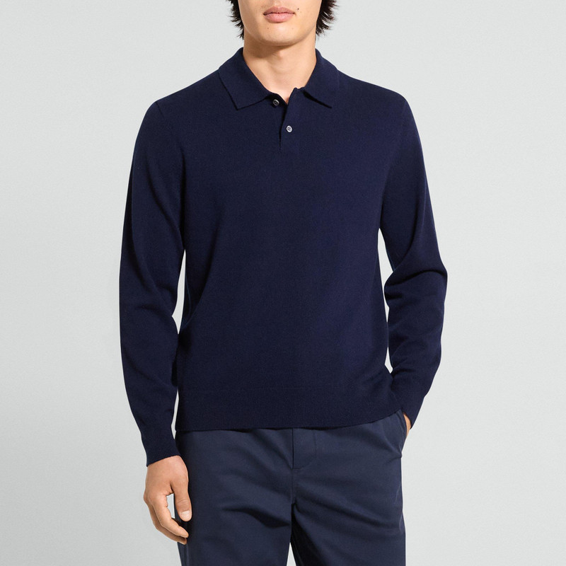 Goris Long-Sleeve Polo Shirt in Cashmere 2