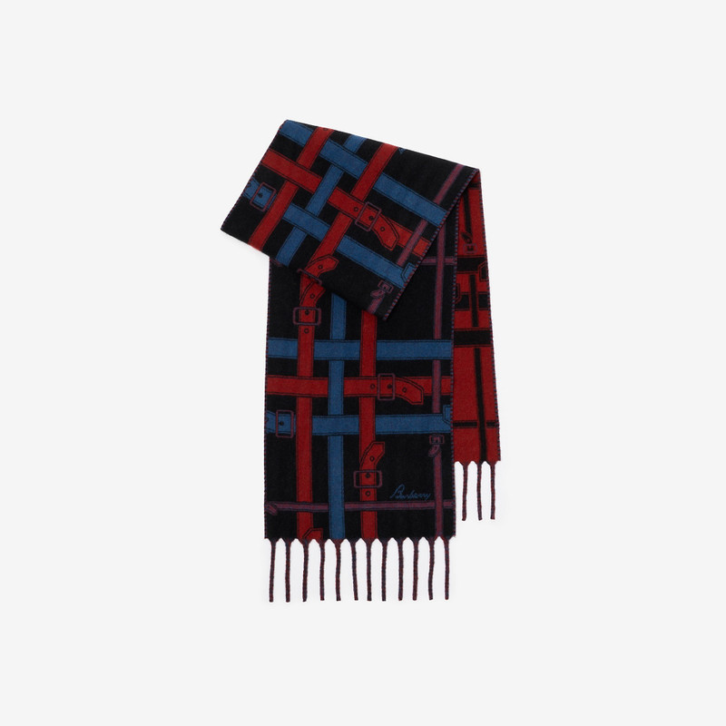 Belt Check Cashmere Scarf 1