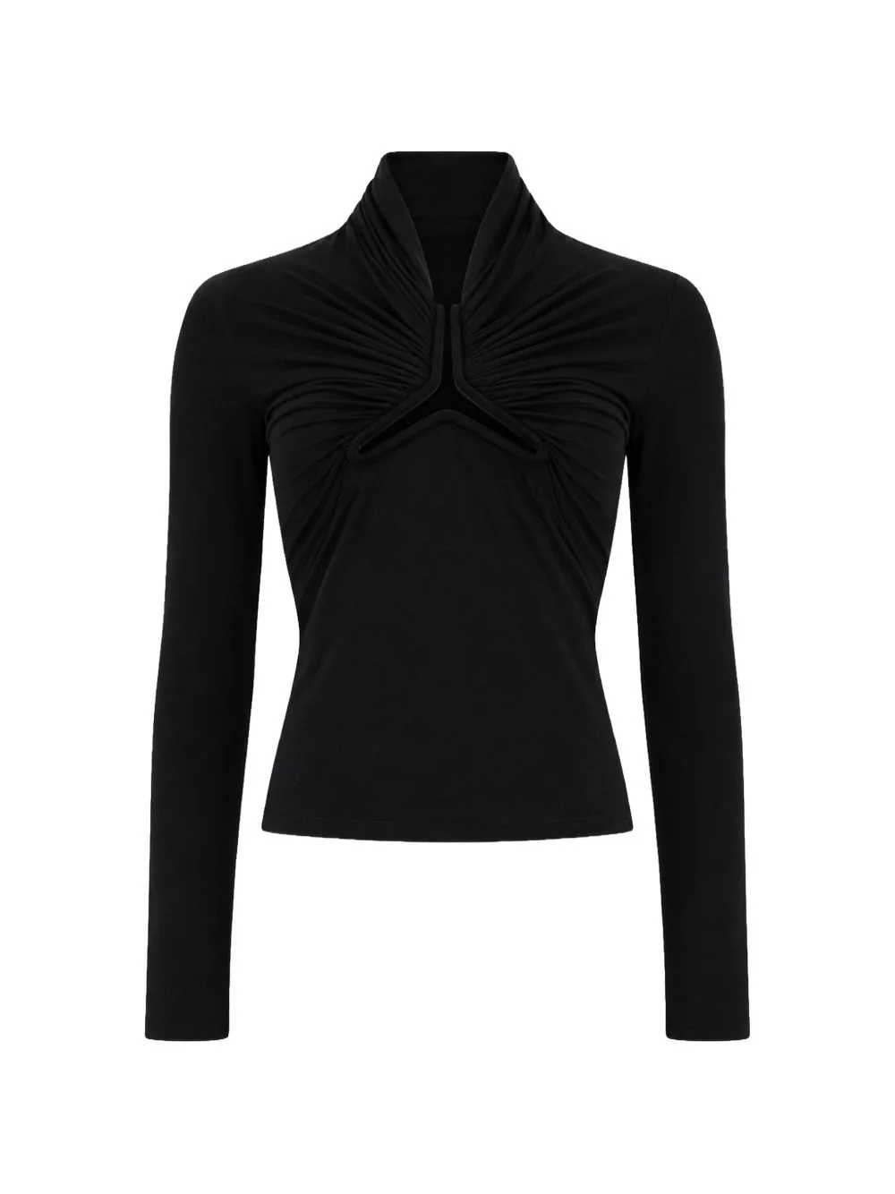 cut-out ruched top - 1