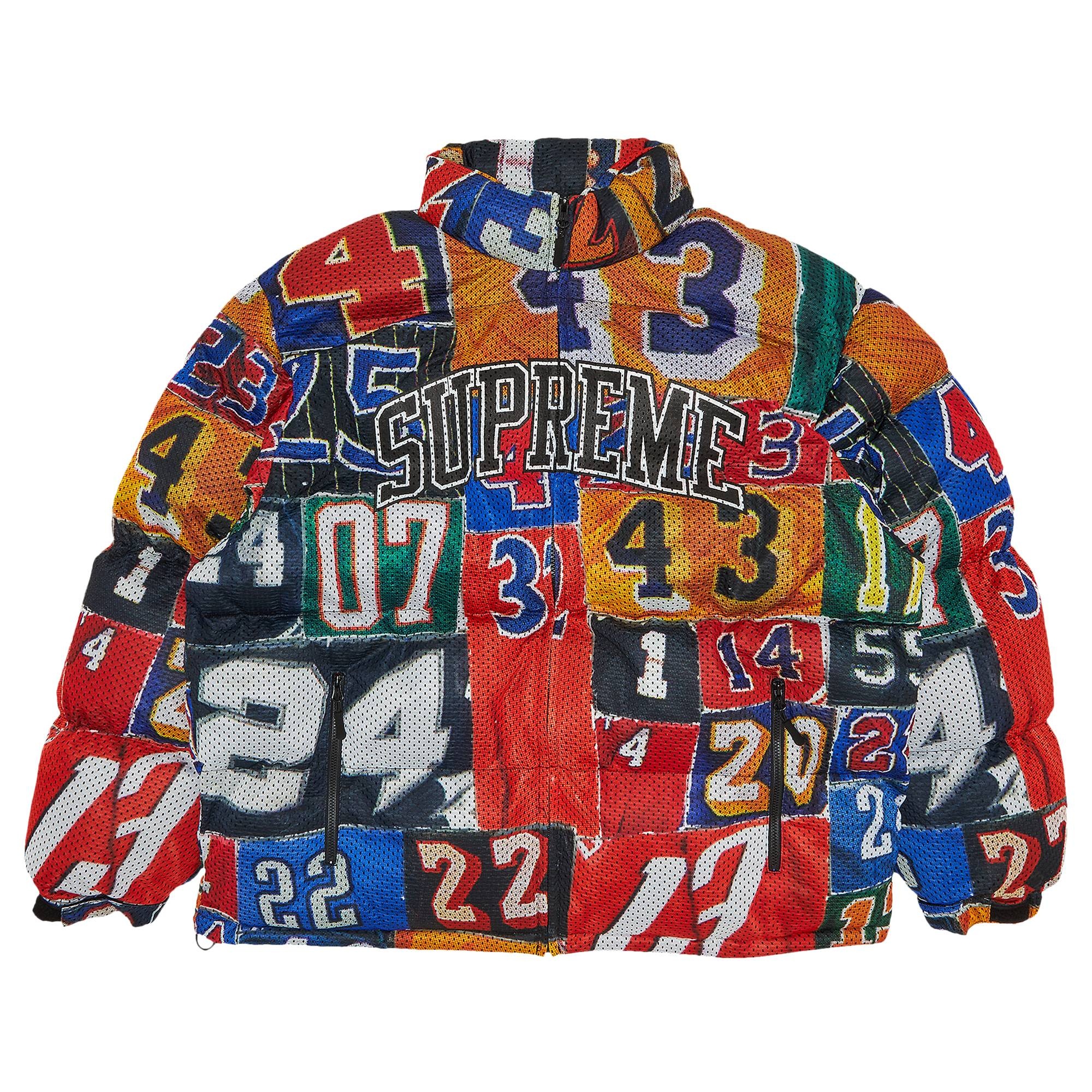 Supreme Mesh Jersey Puffer Jacket 'Multicolor' - 1