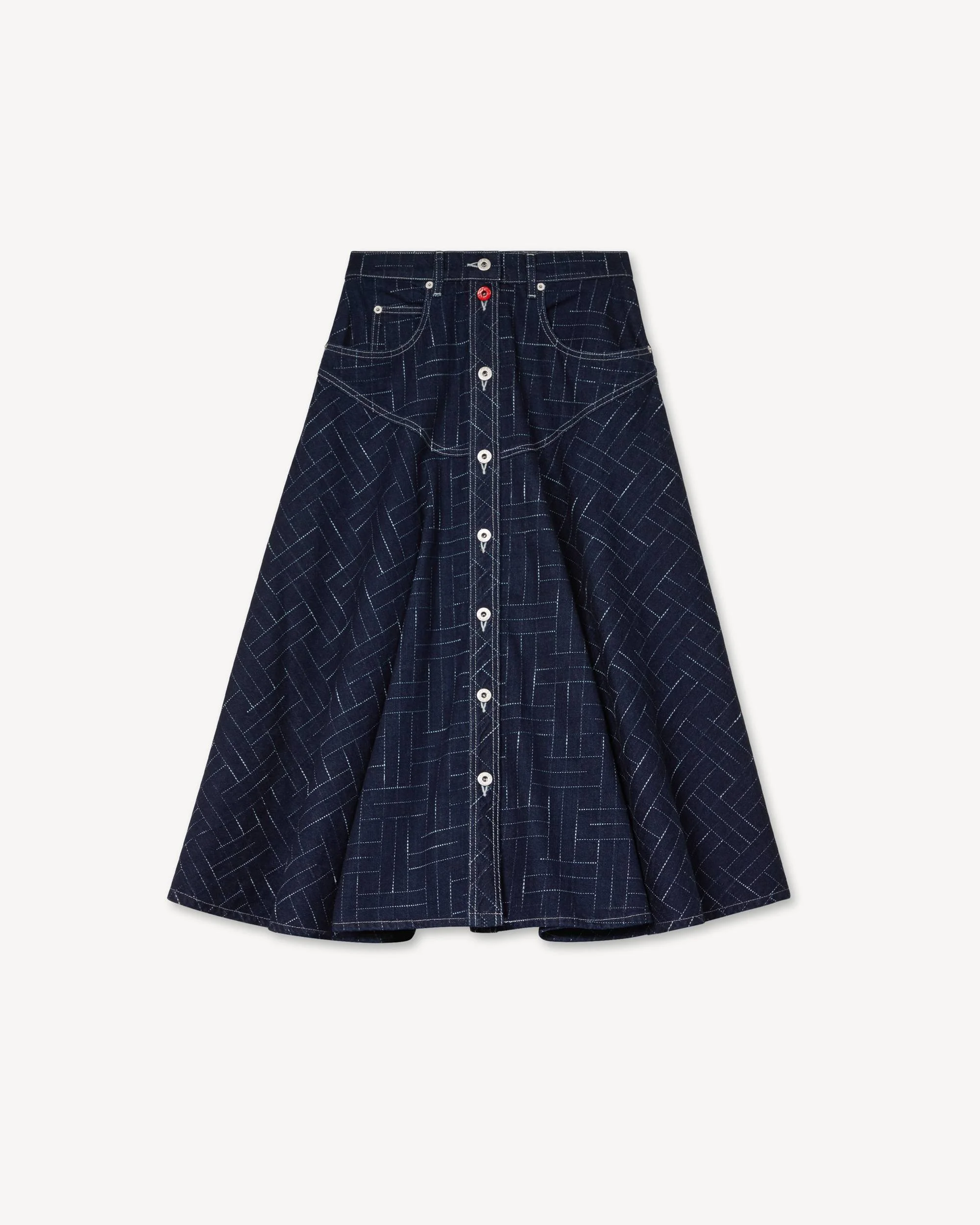 Long skirt in japanese denim - 1