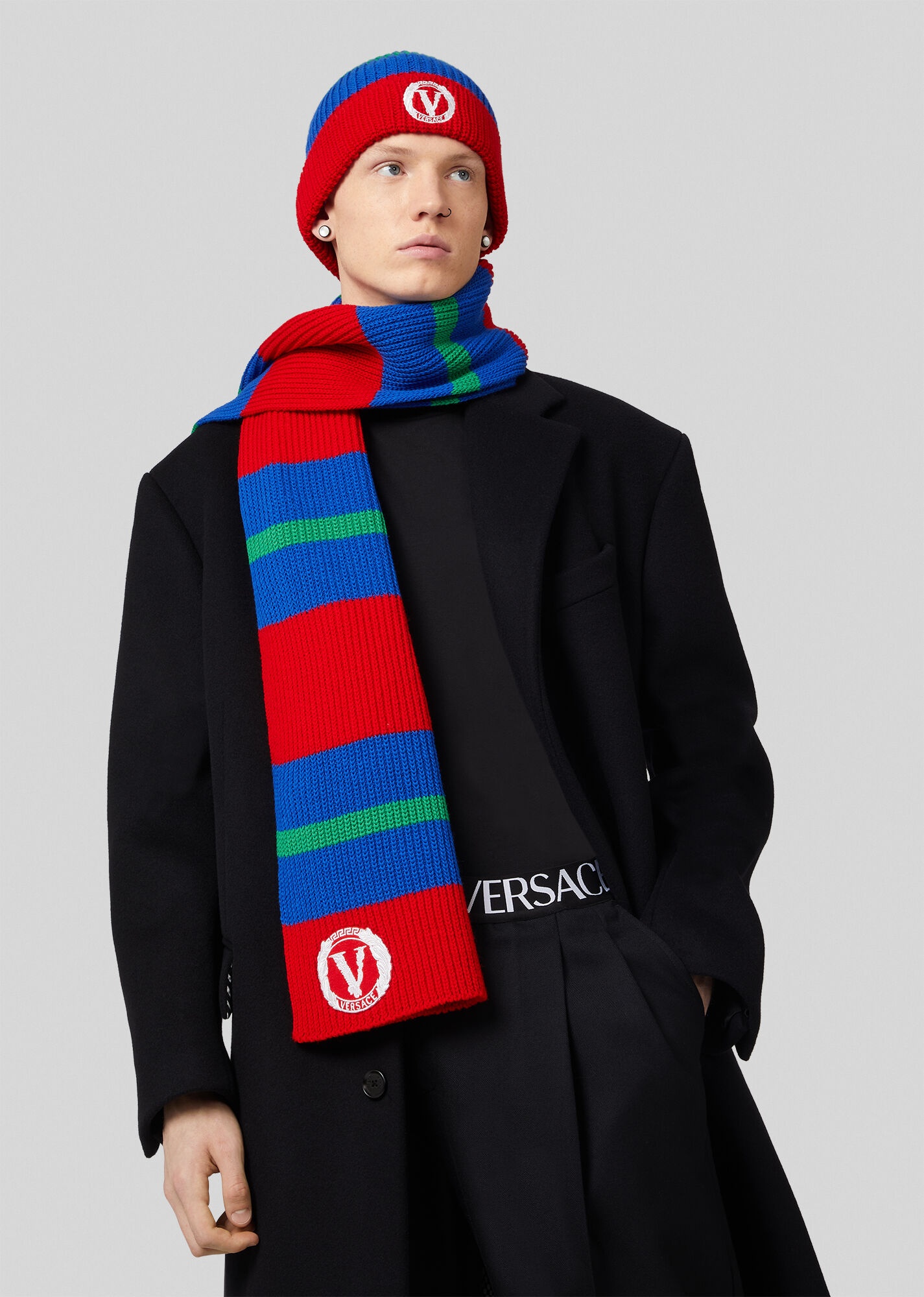 Virtus Crest Wool Scarf - 2